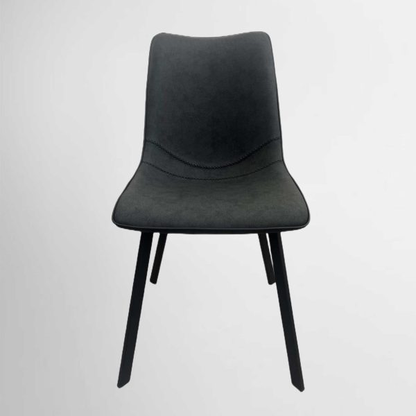 כיסא מרופד בצבע שחור - לפינת אוכל