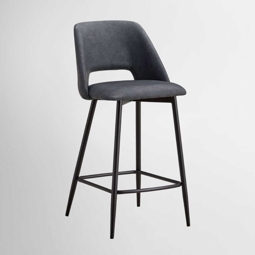 כיסא שחור לשולחן בר דגם PO1